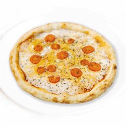 Пицца Маргарита с томатами черри 25 см на тонком тесте