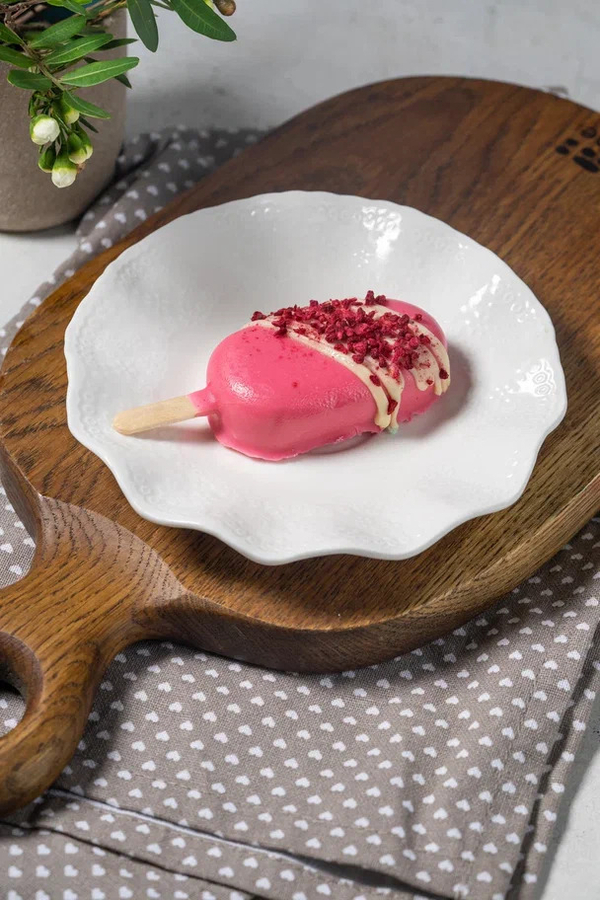 Пирожное Эскимо ваниль/малина