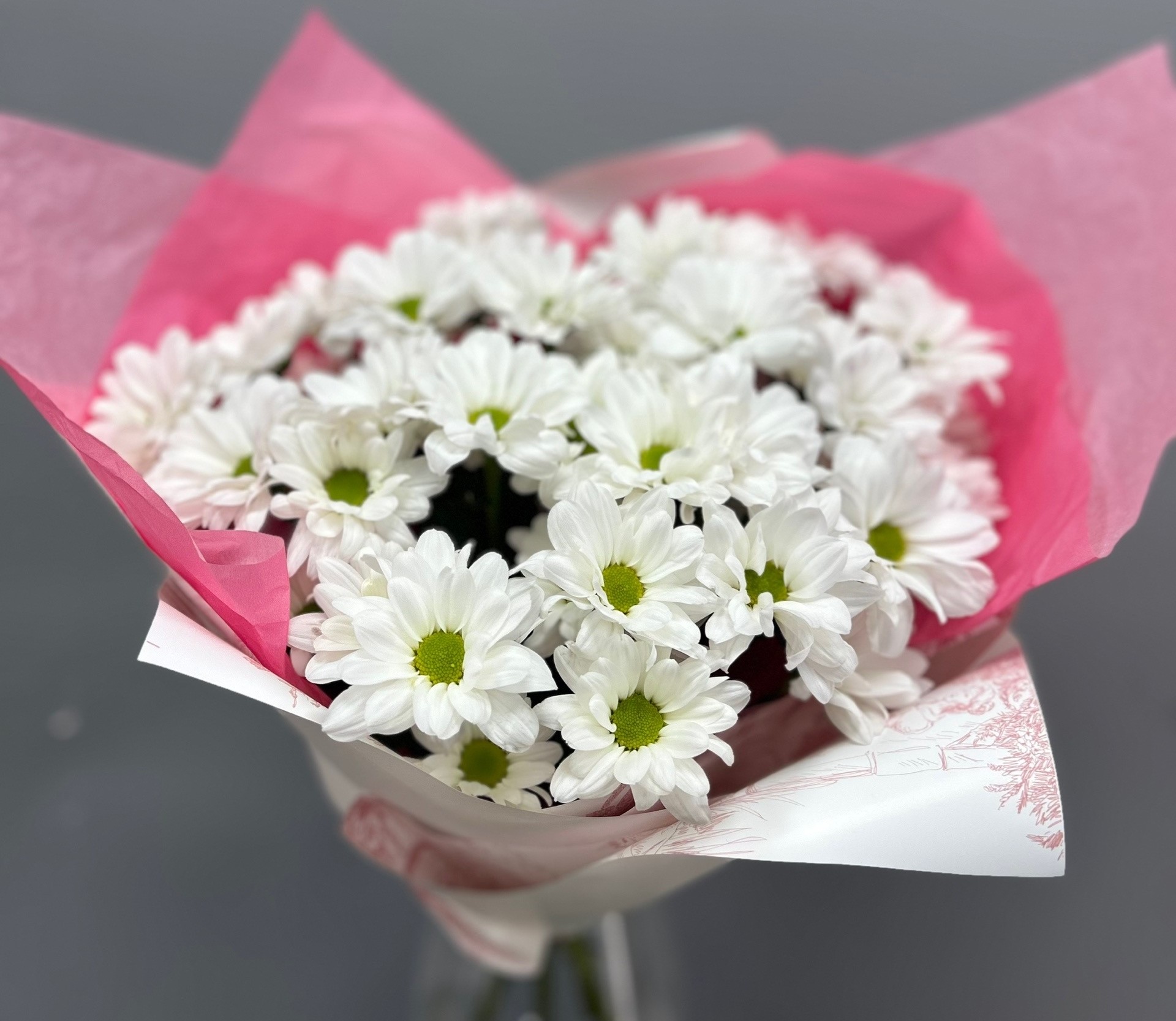 Букет из хризантем.