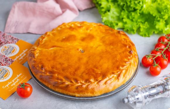 Осетинский пирог с сыром и грибами