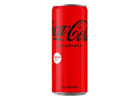 Coca-Cola без сахара 0.33 л