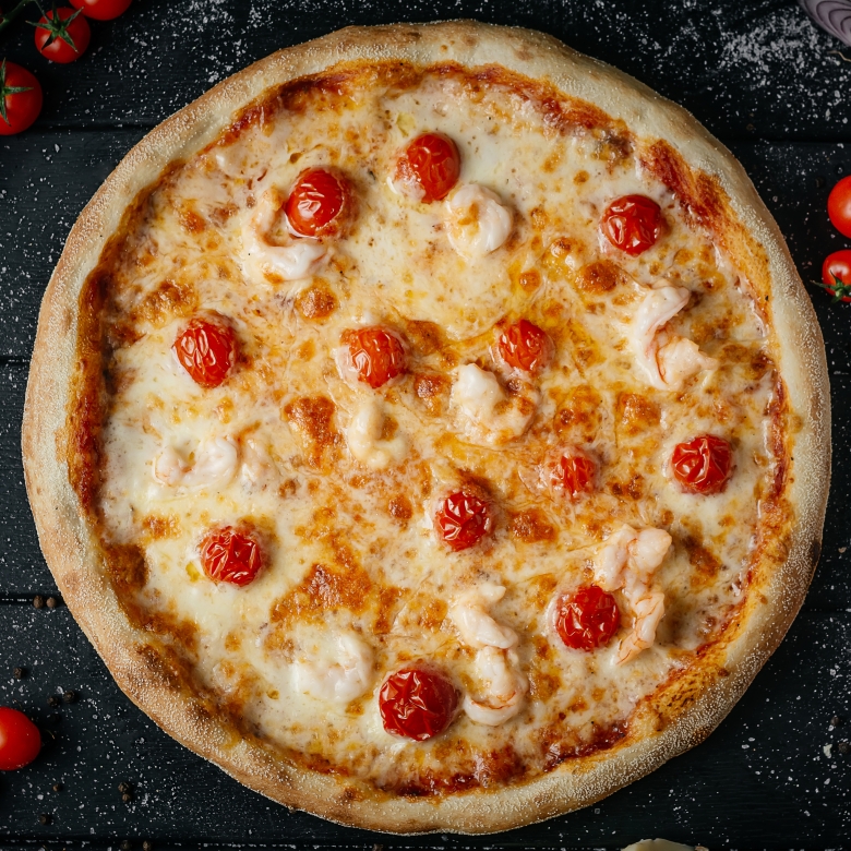 С тигровой креветкой