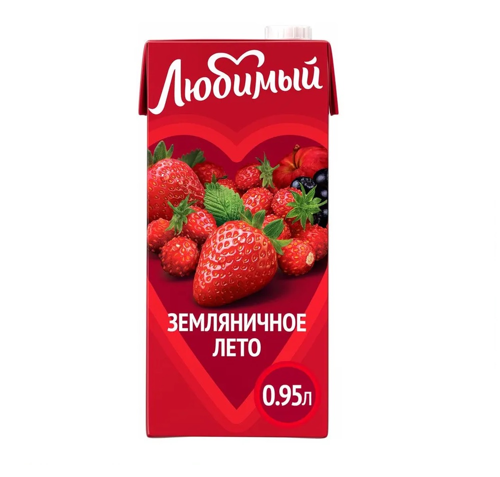 Сок Любимый Земляничное лето/0,95л