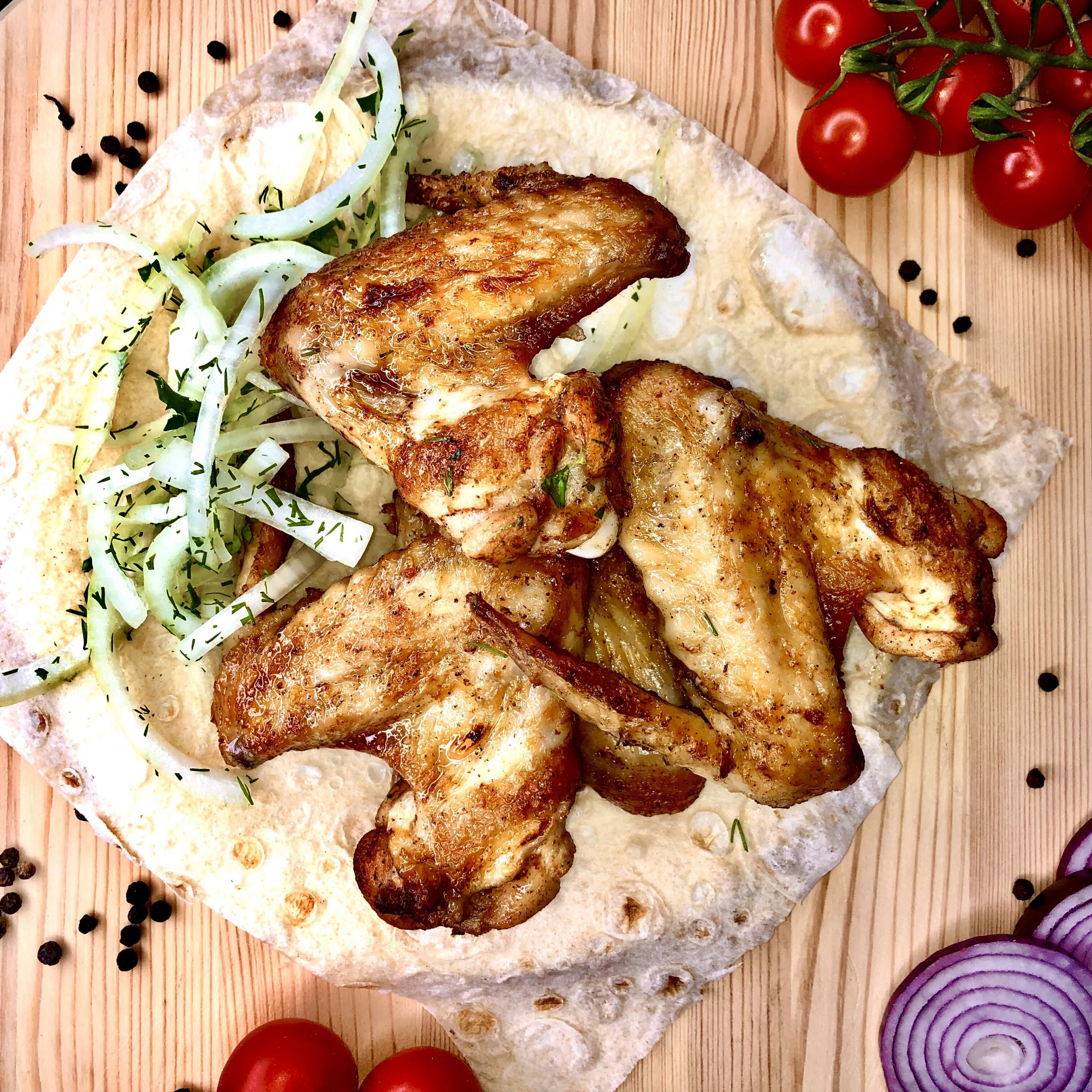 Шашлык из куриных крылышек