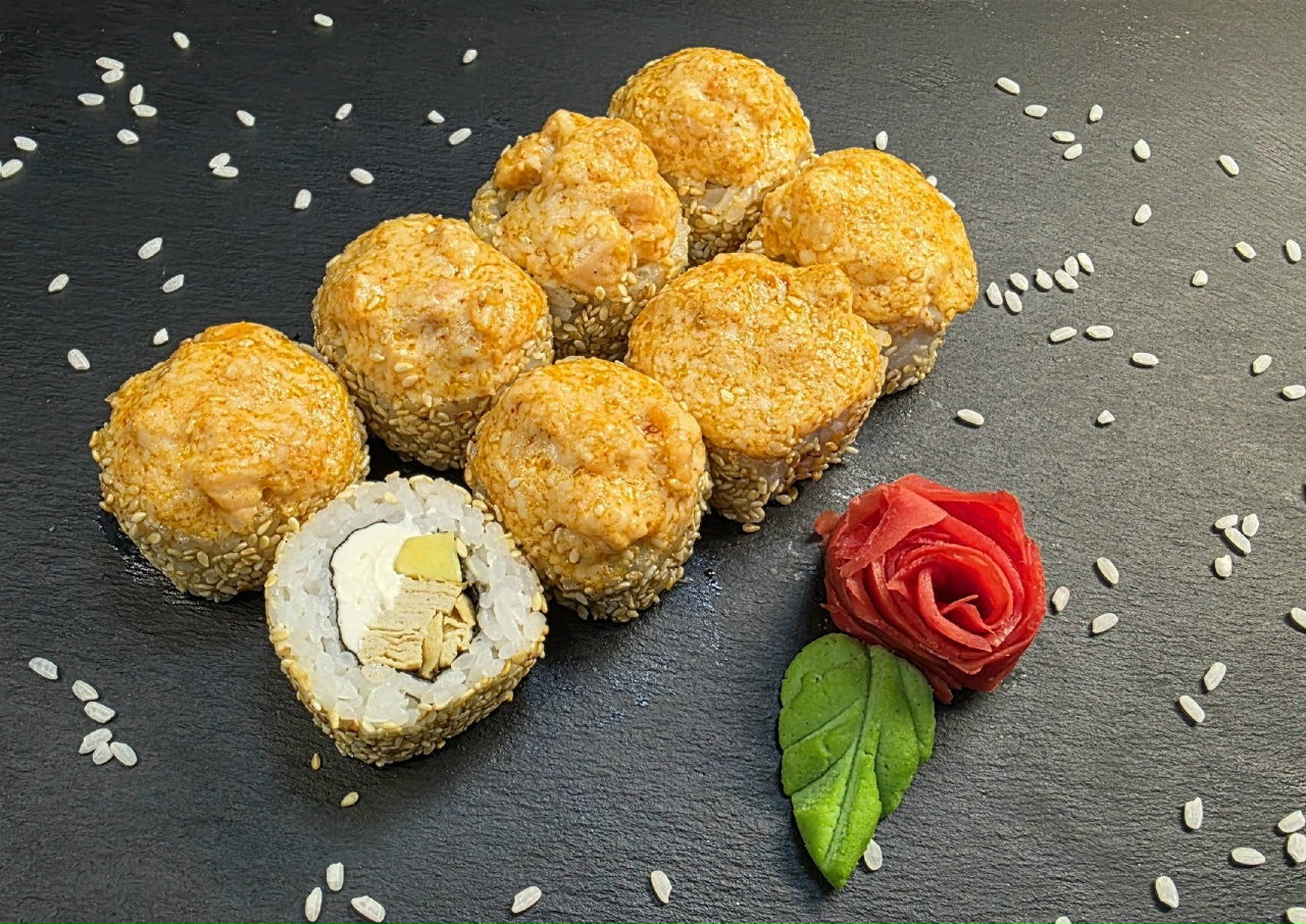 Вулкан с лососем