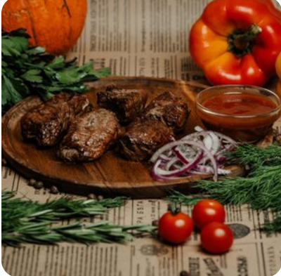 Шашлык из говяжьей мякоти