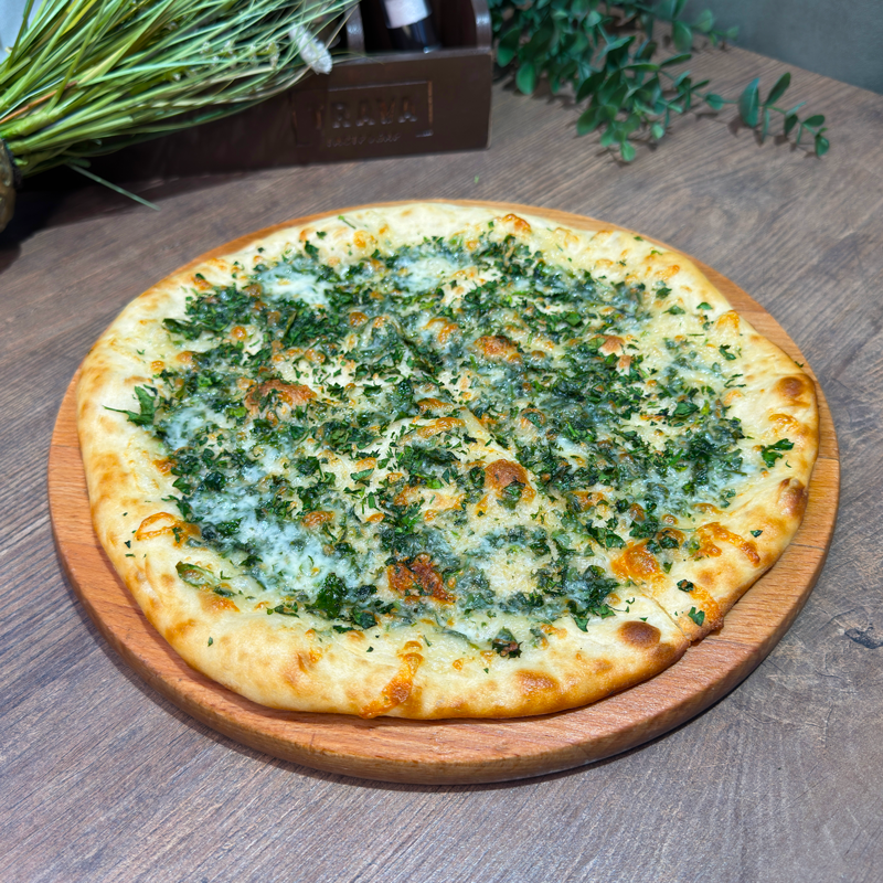 Лепешка с сыром и зеленью