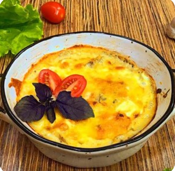 Брокколи, картофель и ветчина