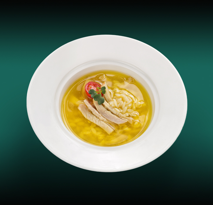 Супчик орзо с куриной грудкой
