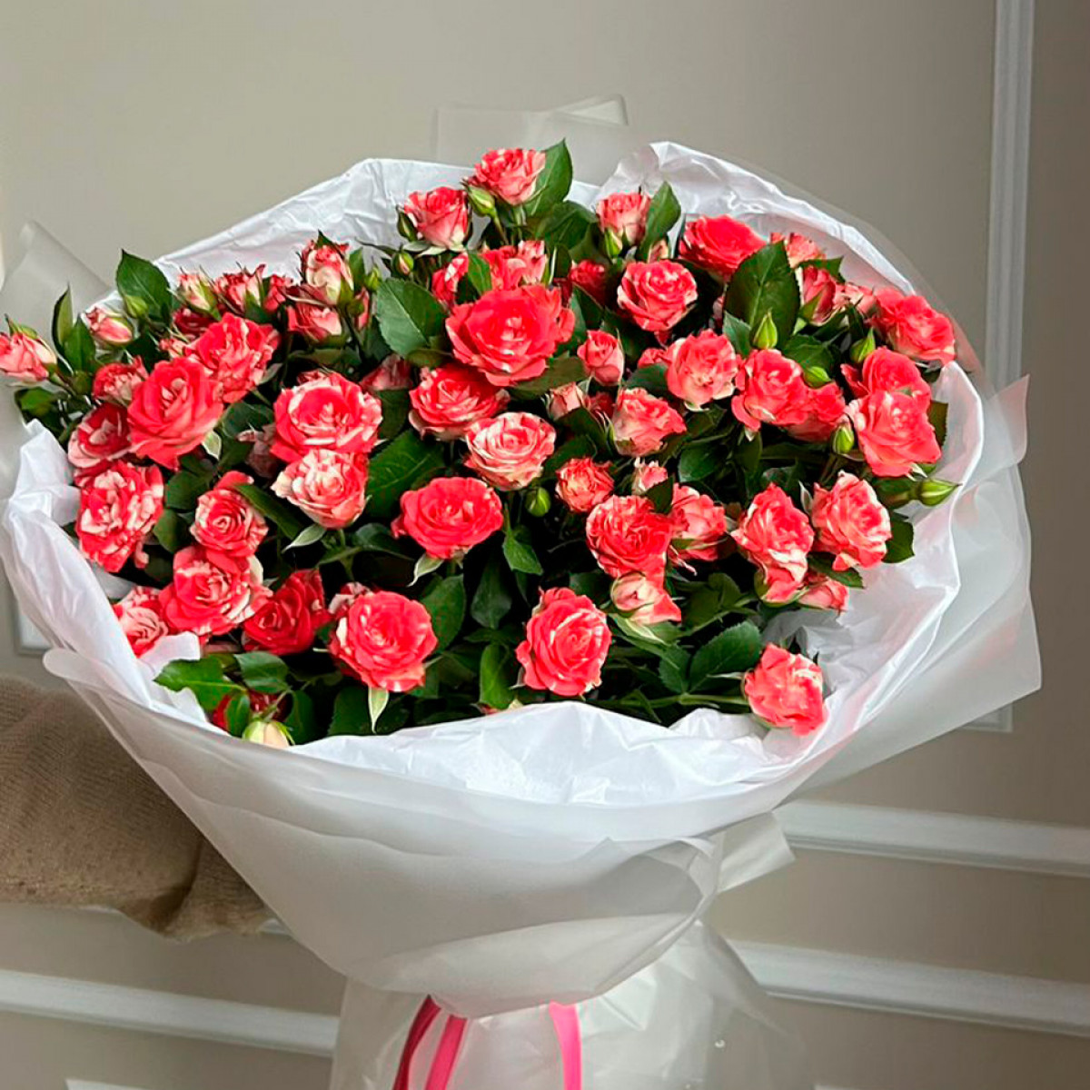 Букет из кустовых роз, 11 шт Артикул: Б-1124-14