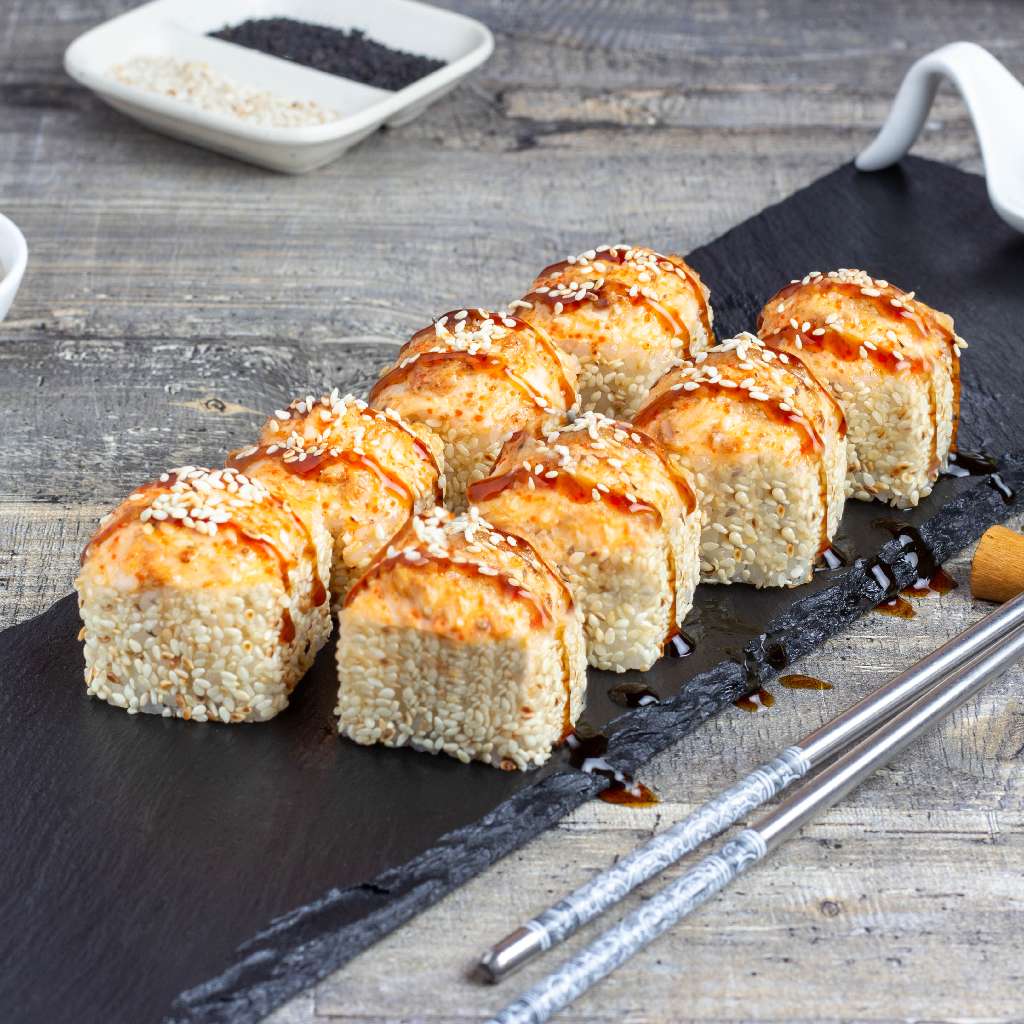 Запеченная Филадельфия кунжут