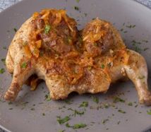 Цыпленок корнишон на мангале