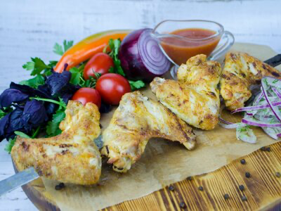 Шашлык из куриных крылышек