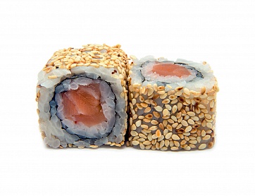 Сяке ролл в кунжуте