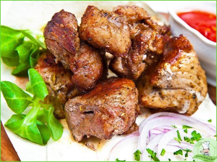Шашлык из свиной шеи