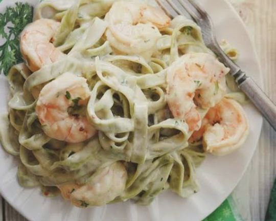 Паста с креветками