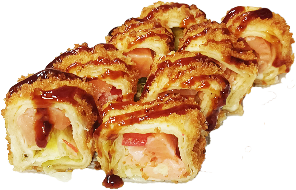 Ролл тортилья с лососем