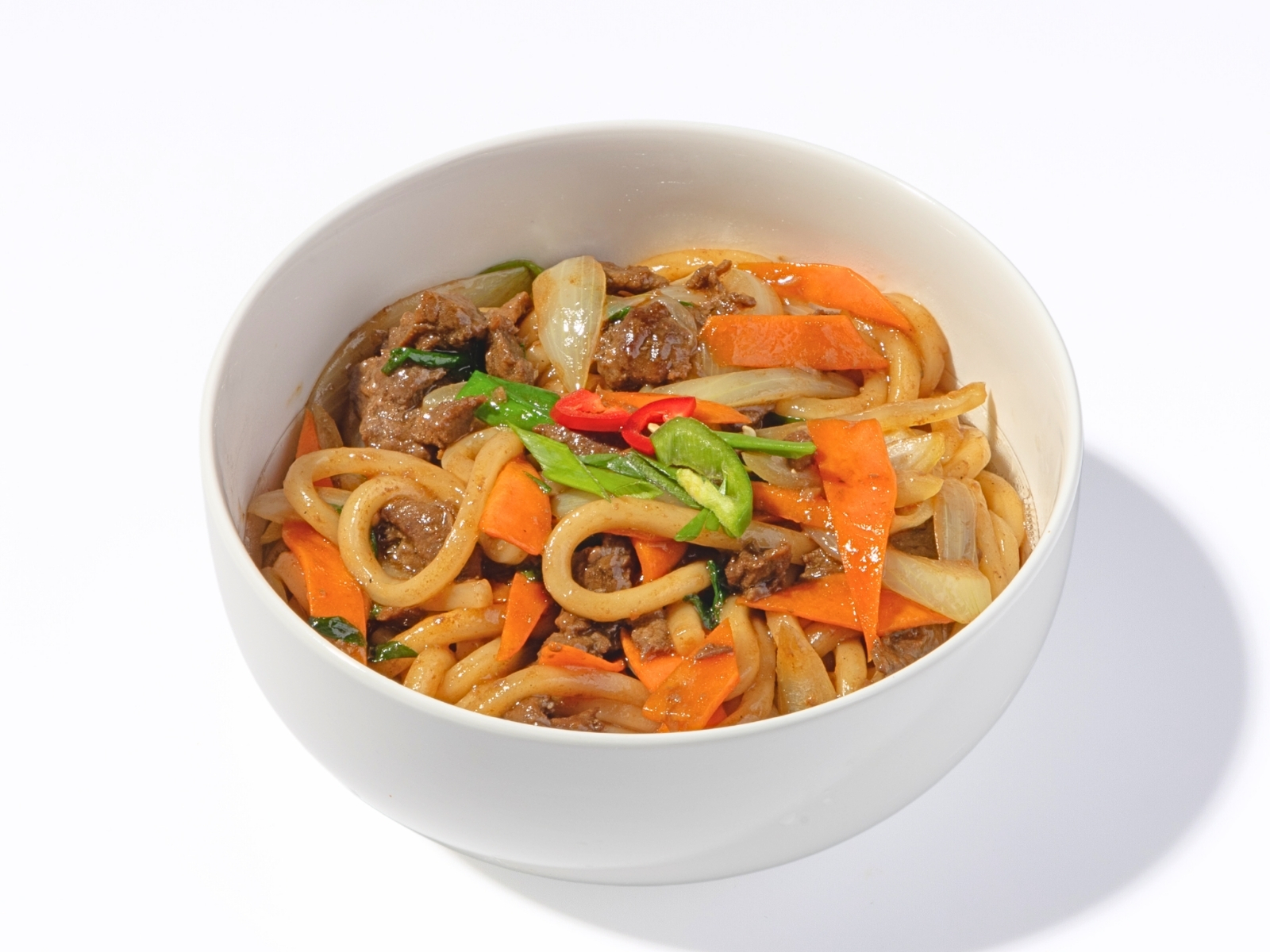 Лапша удон с говядиной