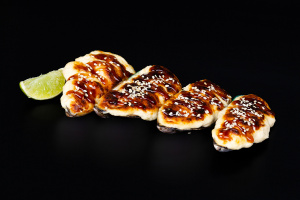 Запеченные мидии в сырном соусе