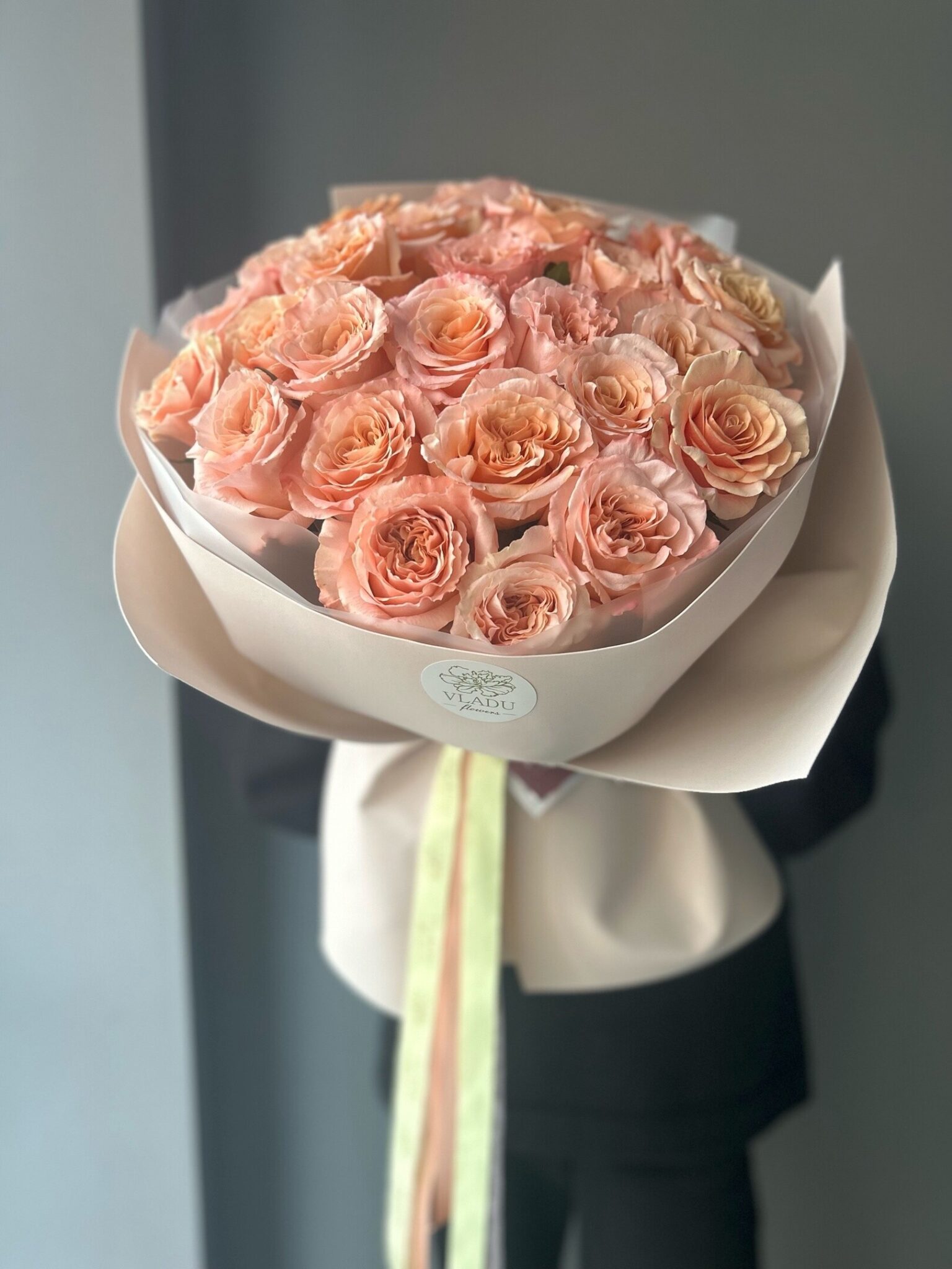 Монобукет одноголовой розы Шиммер