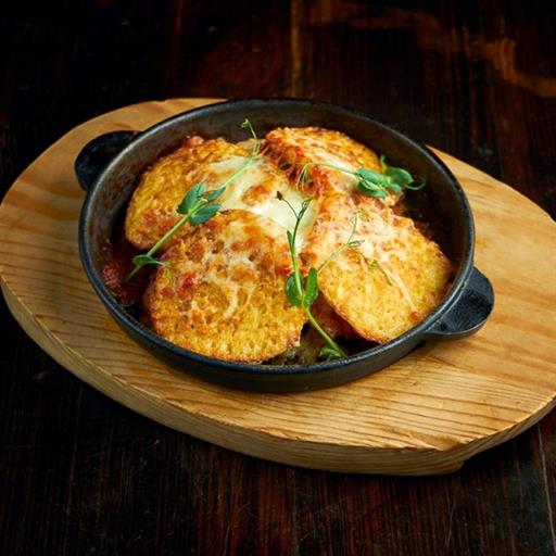 Драники с мясом и сметаной