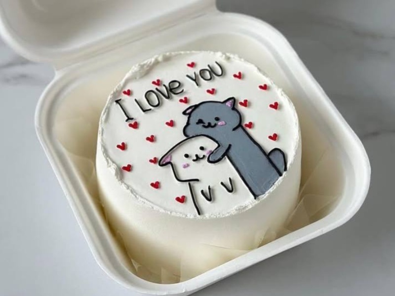 Бенто-торт I love u
