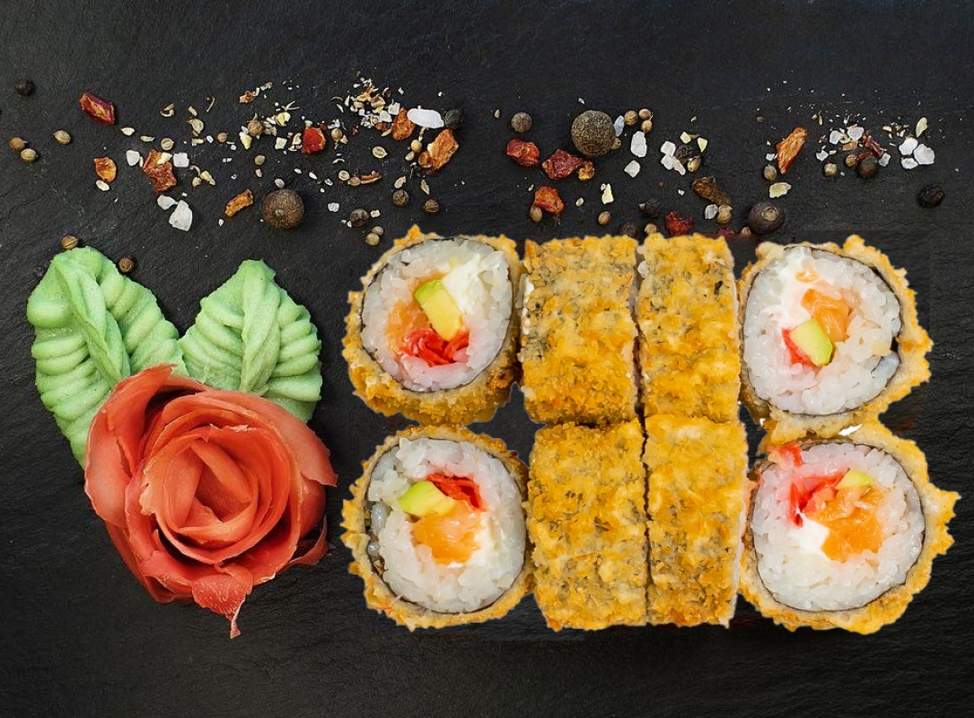 Темпура с лососем