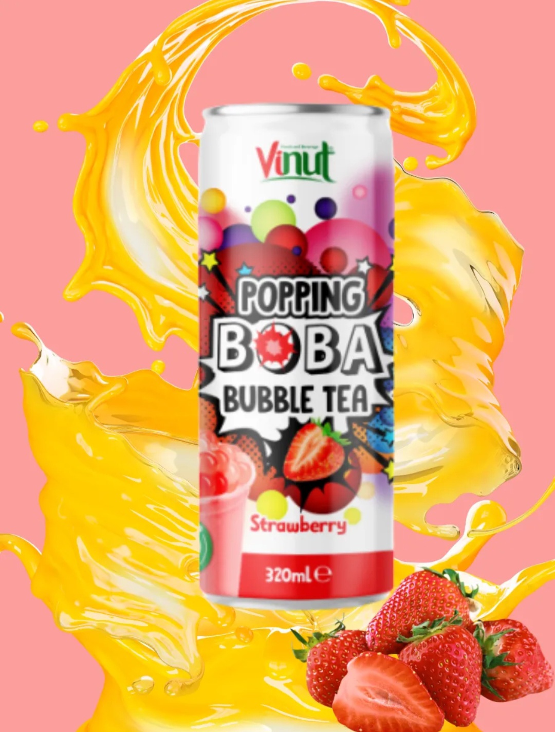 Бабл ти Клубника 0.32 л