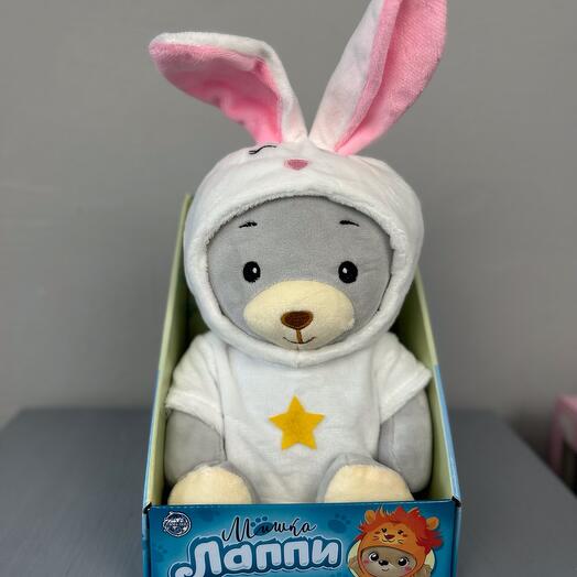 Мишка Лаппи в костюме зайки