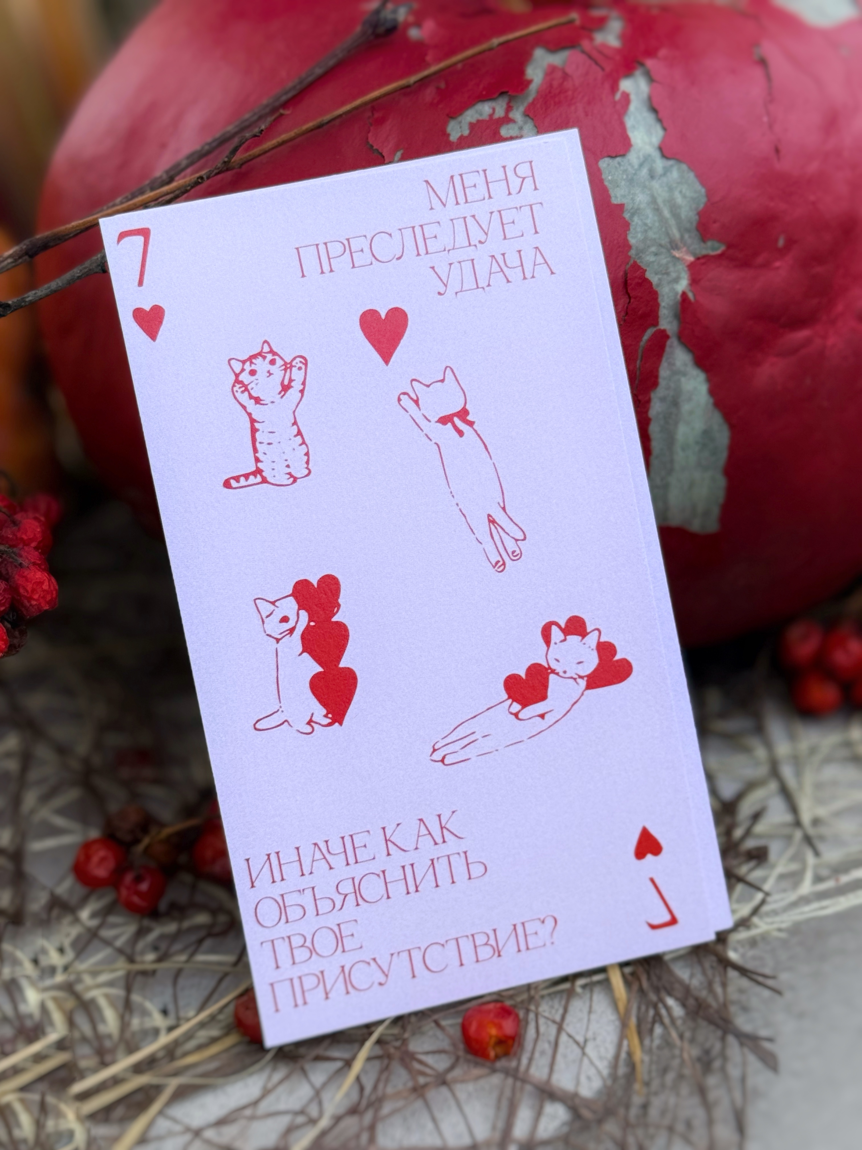 Открытка «Меня преследует удача…»