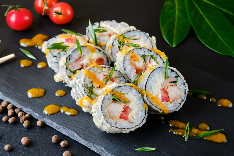 Курица с Беконом темпура