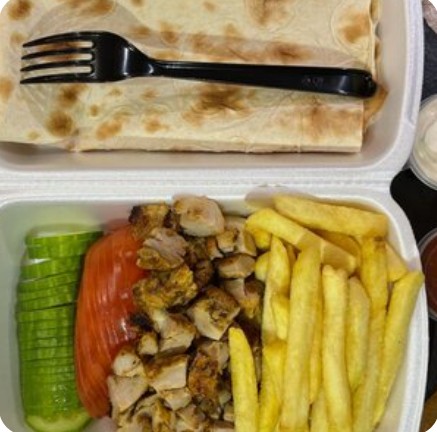 Шаурма в ланч-боксе С курицей