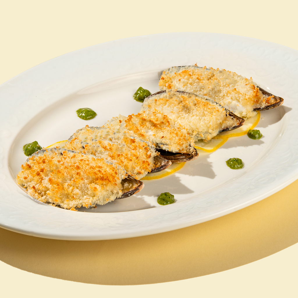 Мидии Гигант с сырной с крошкой