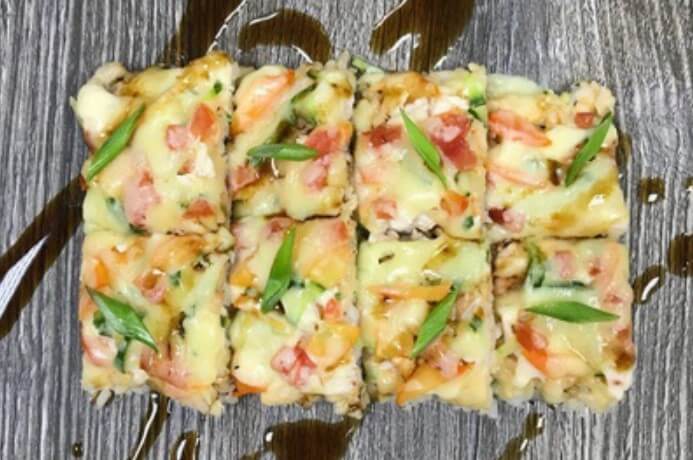 Суши пицца с курицей х/к