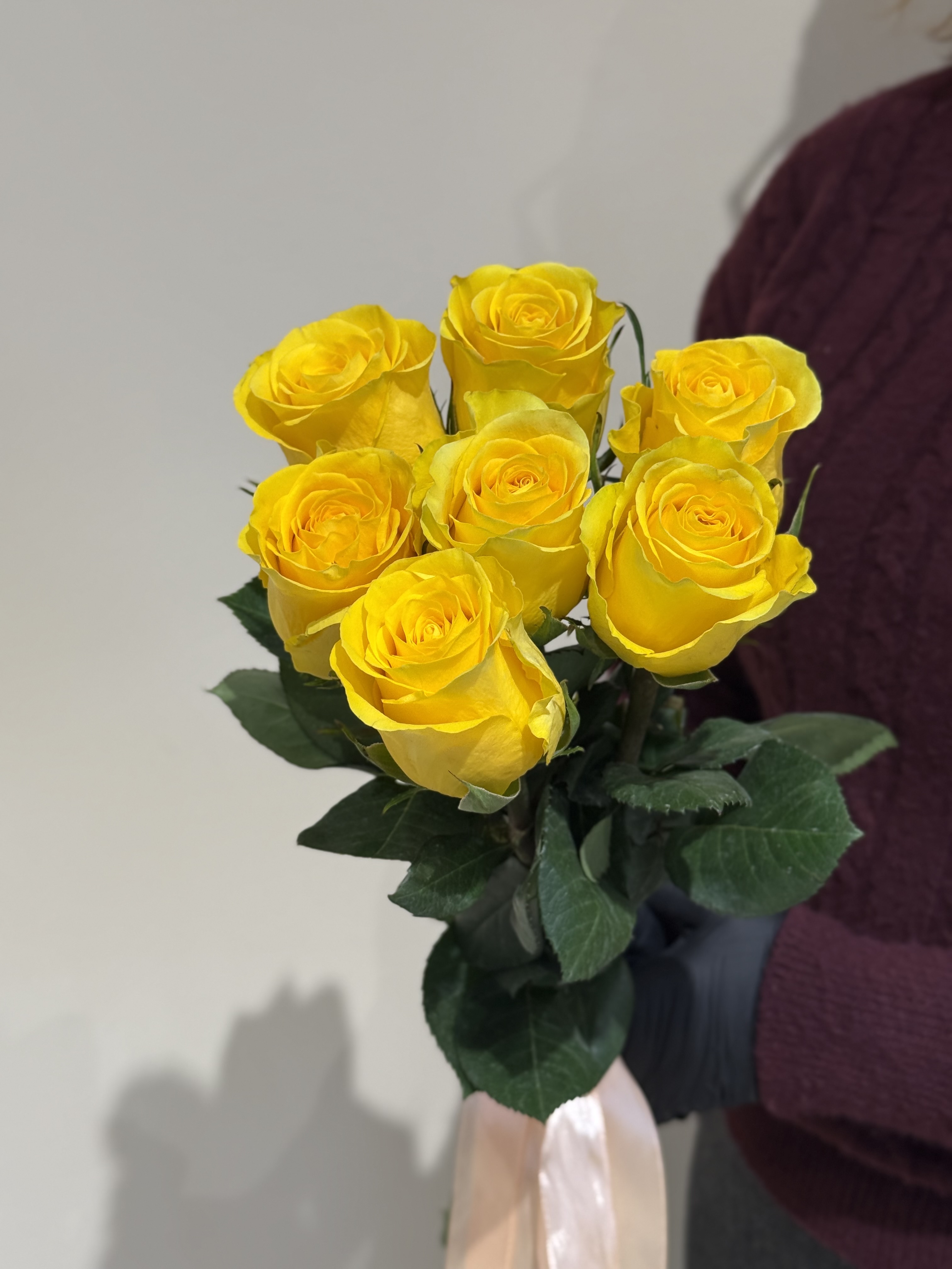 7 солнечных роз под ленту