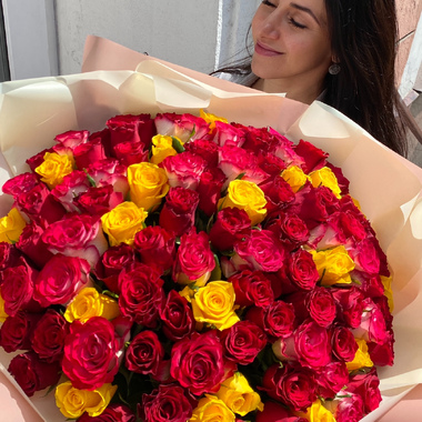 Кенийская роза МИКС - 101 шт.