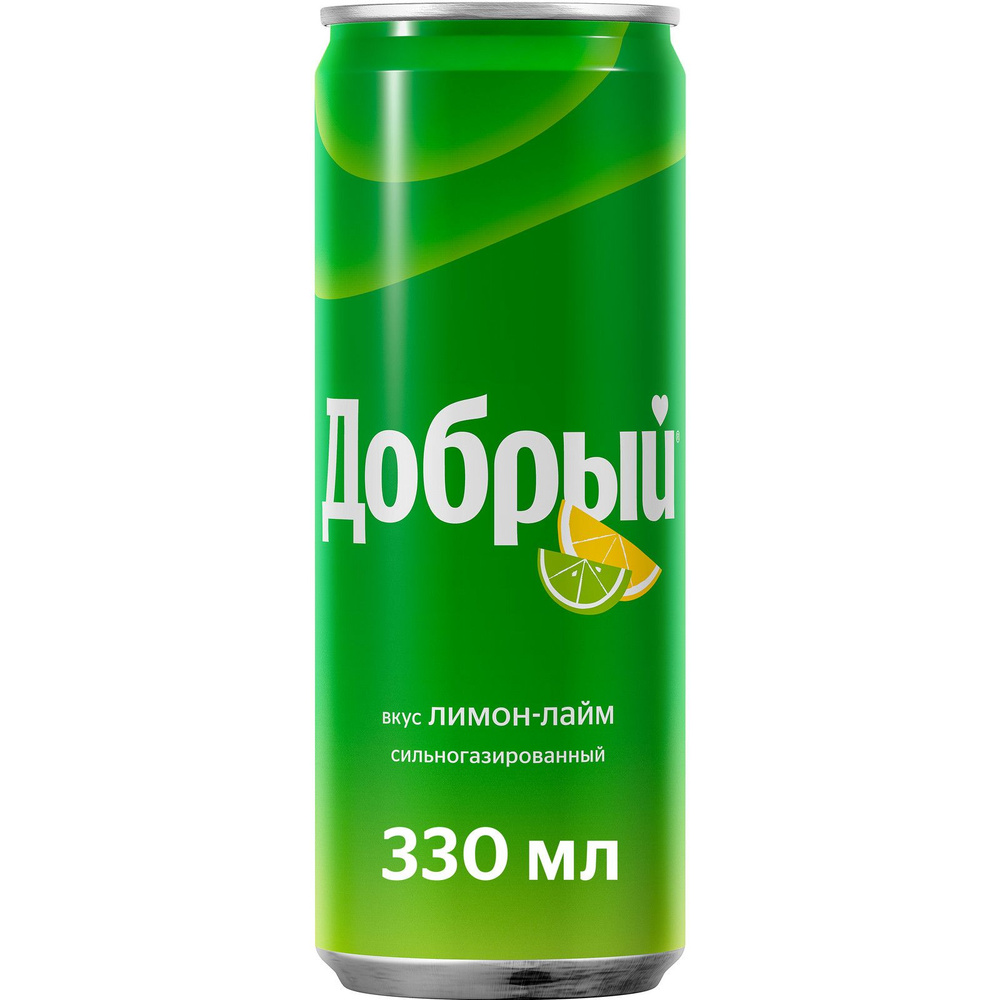 Напиток Добрый лимон-лайм 0,33 газ