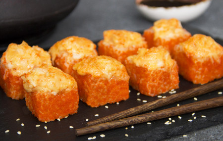 Вулкан с креветкой