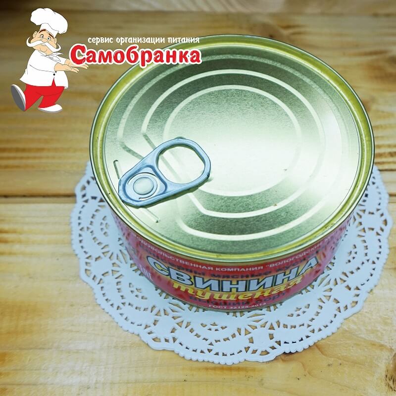 Свинина тушеная 325гр.