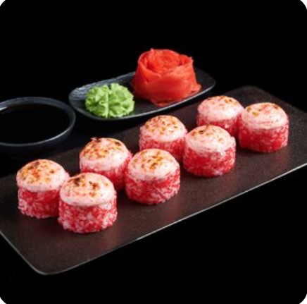 Ролл Аляска запечённый