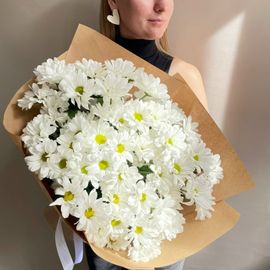 Моно из ромашхризантемы в крафте М