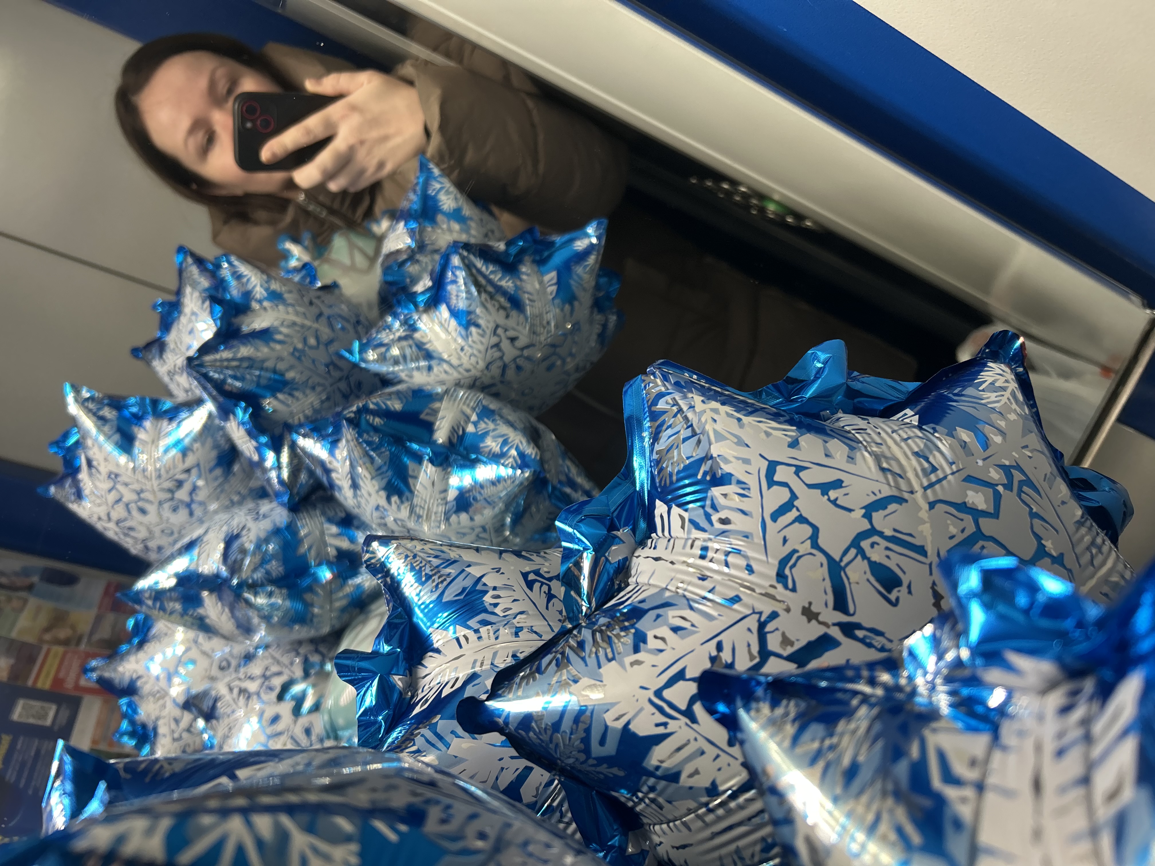 Мини шар «Снежинка»