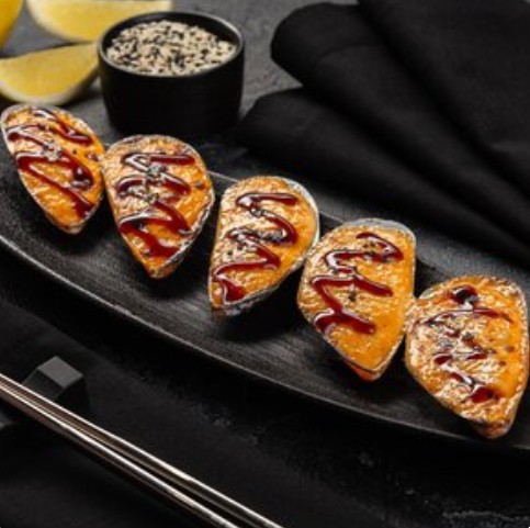 Запеченные мидии