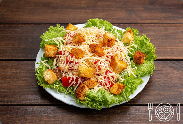 Салат «Цезарь с курицей»