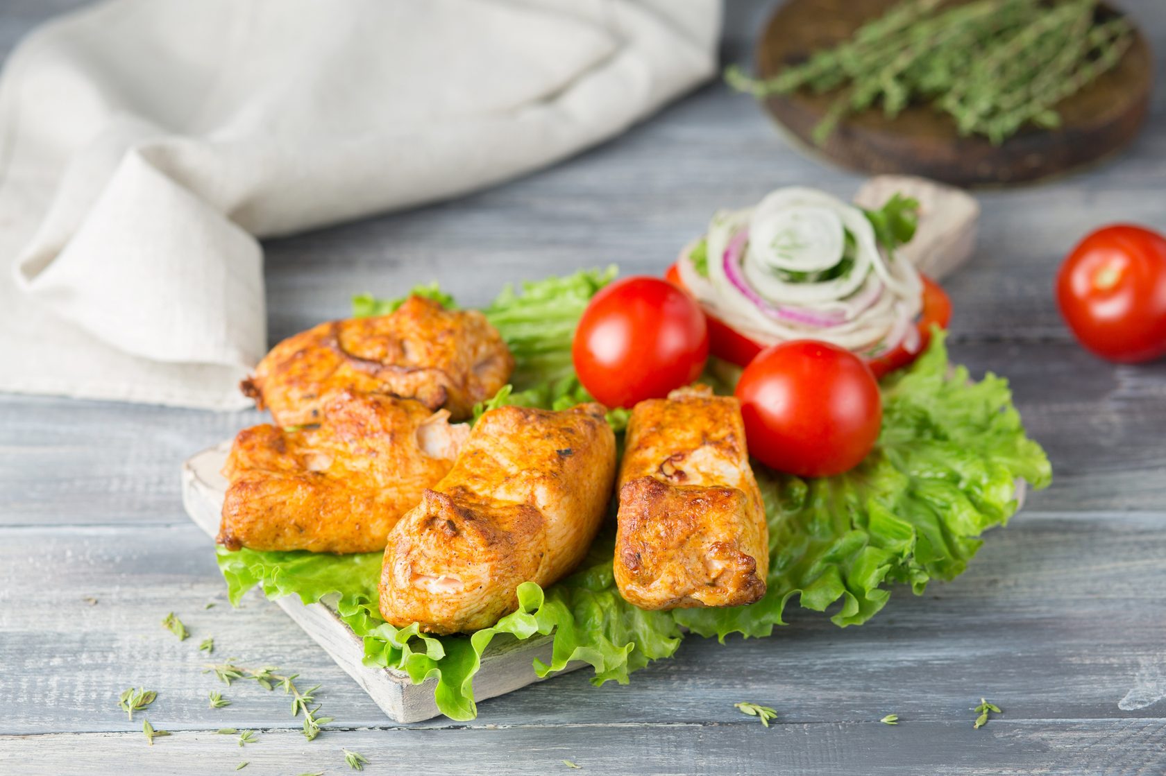 Шашлык из куриной грудки
