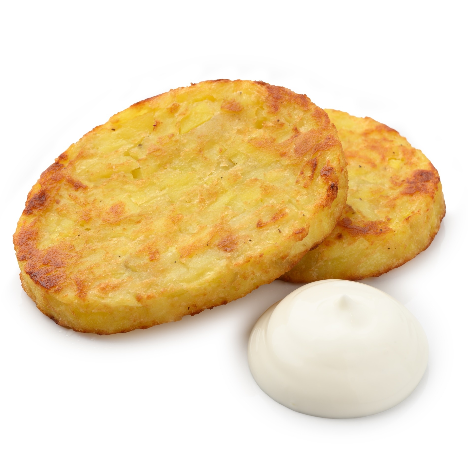 Хашбраун со сметаной