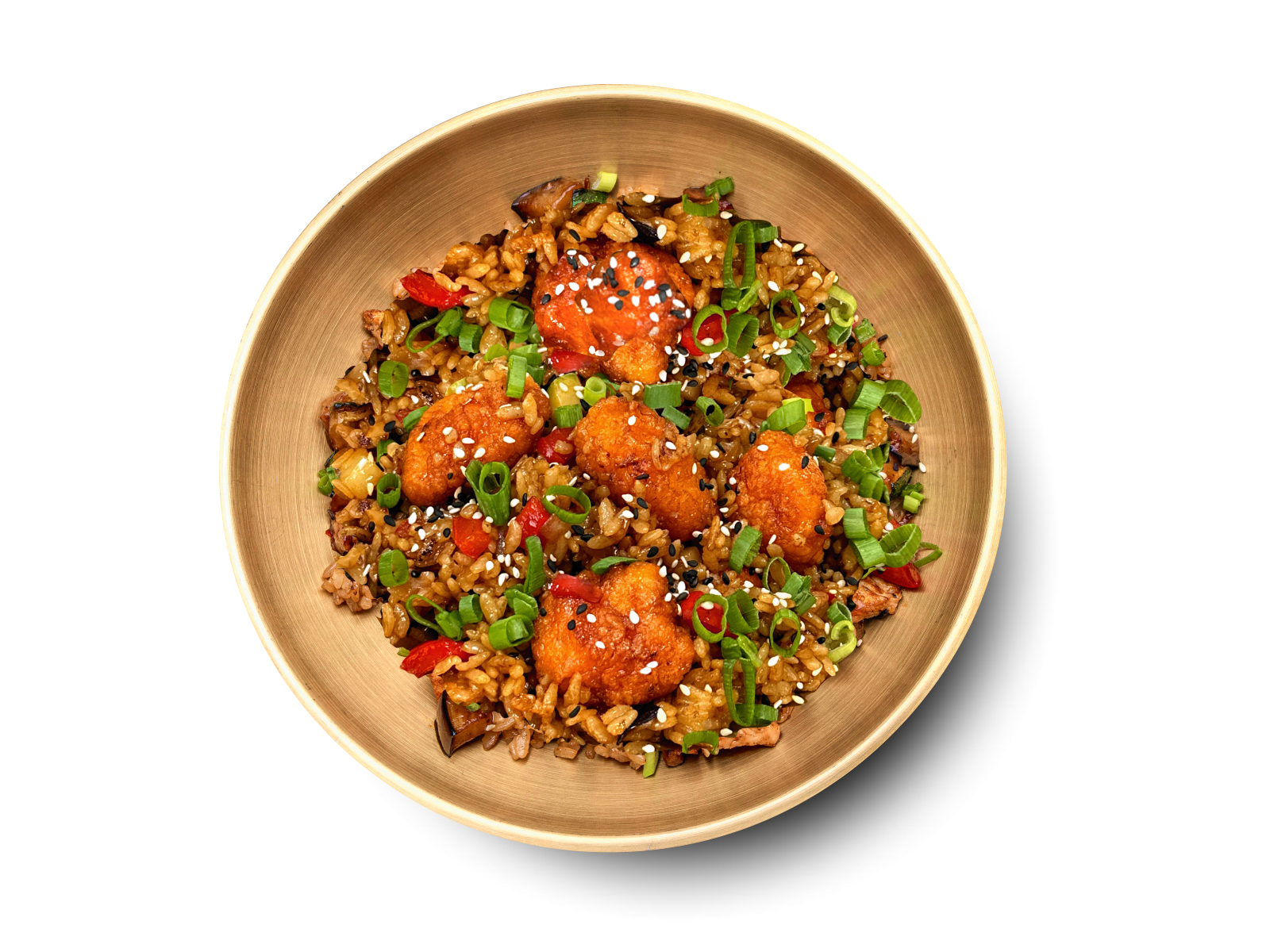 Wok Рис Карри с Chicken Popcorn