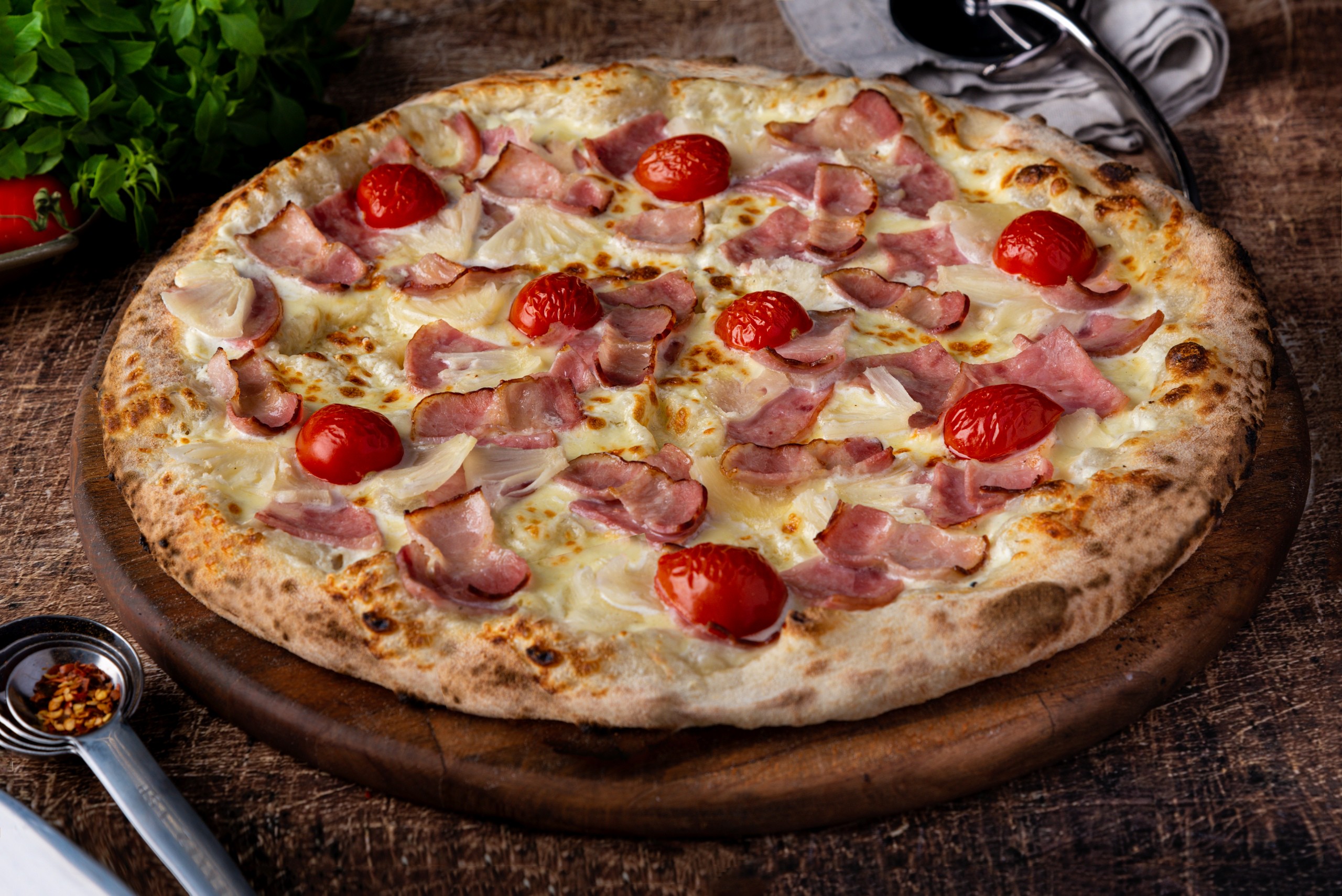 Ветчина и бекон 25см