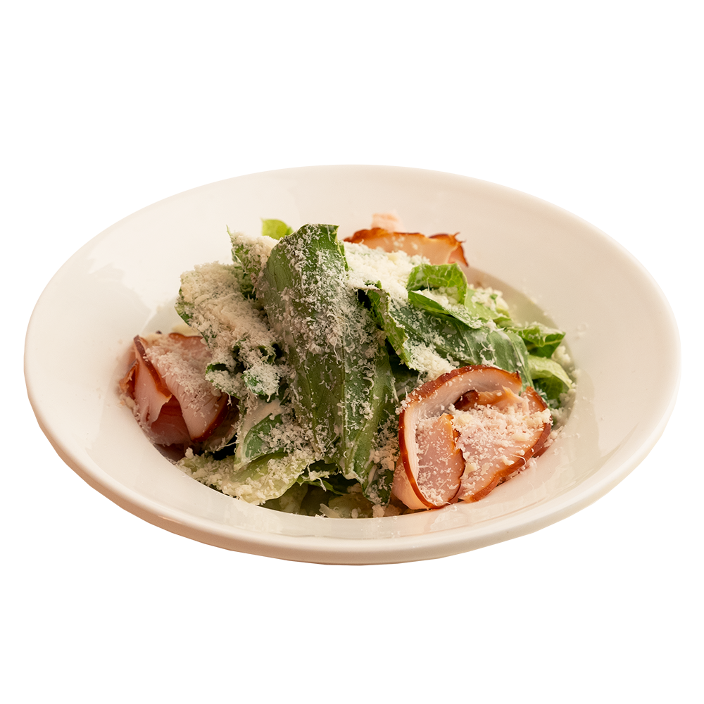 Салат ромейн под соусом из тунца с индейкой