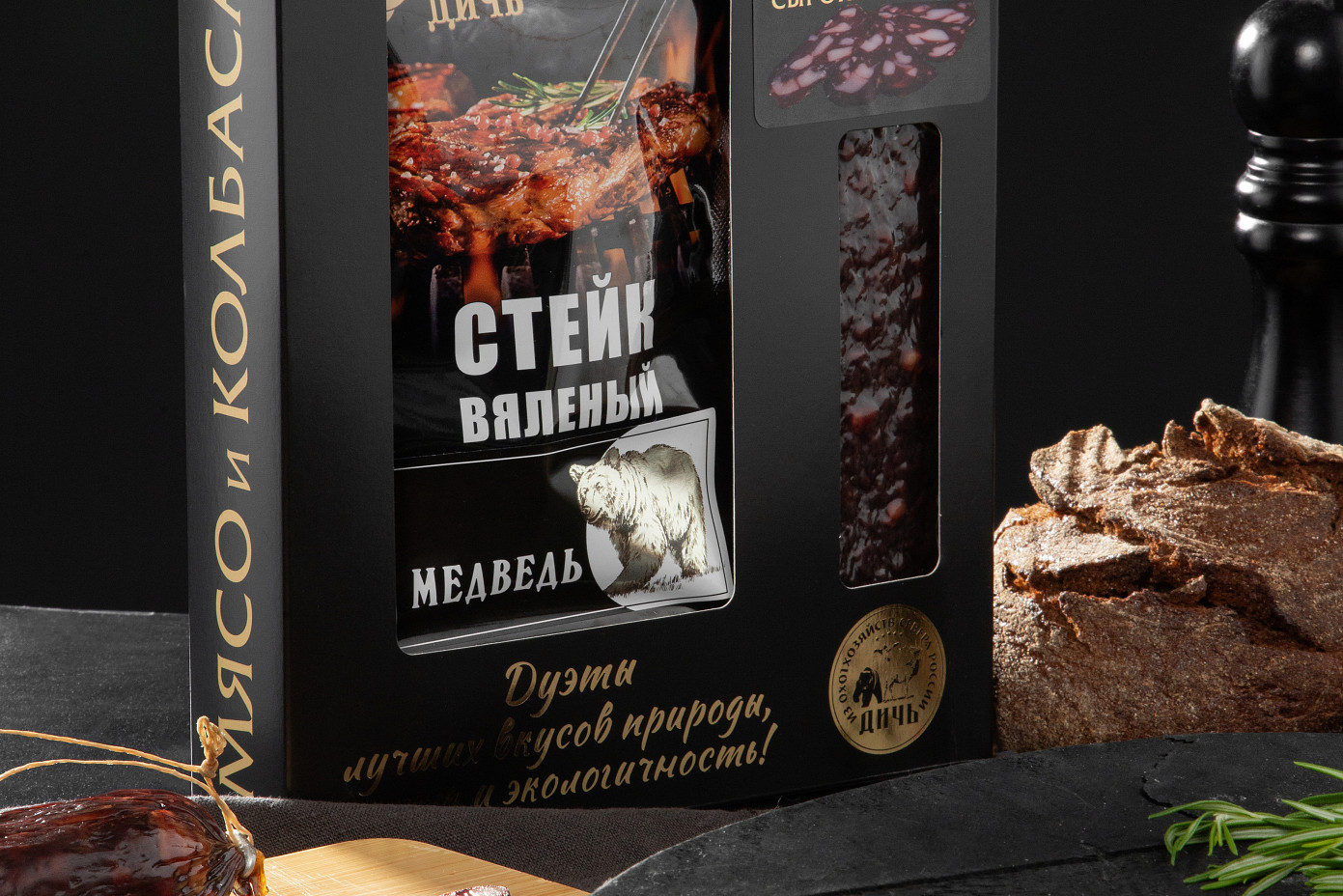 Подарочный набор Дуэт "Логово Медведя" со стейком